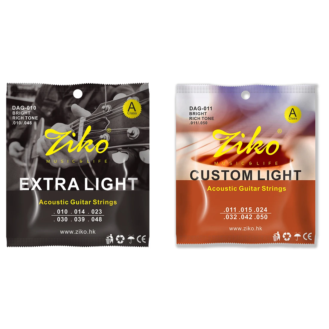 Diy Guitar Electronics - ZIKO Acoustic Guitar String Steel Core