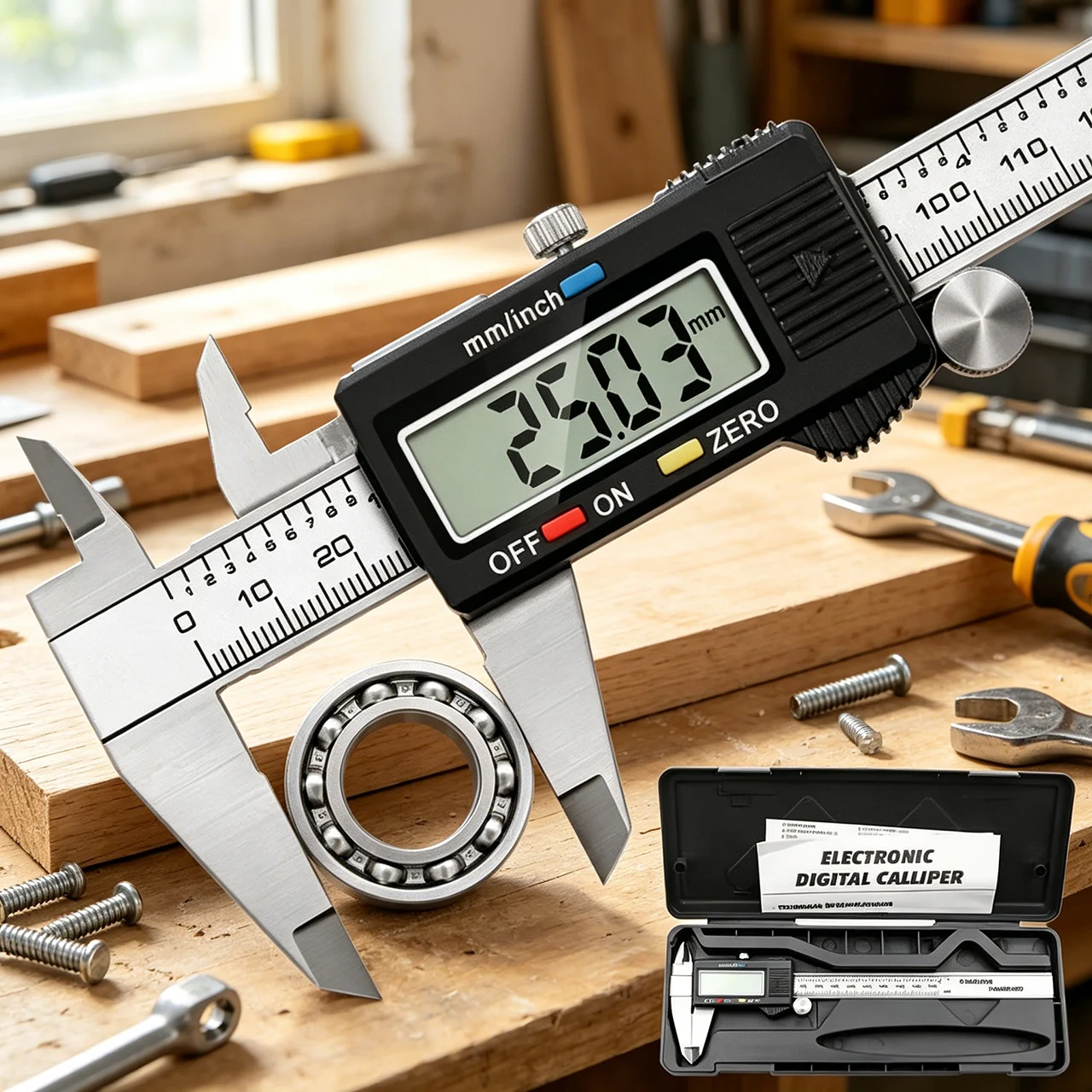 Diy Electronics Workshop - 0-150mm Stainless Steel Electronic Digital Caliper