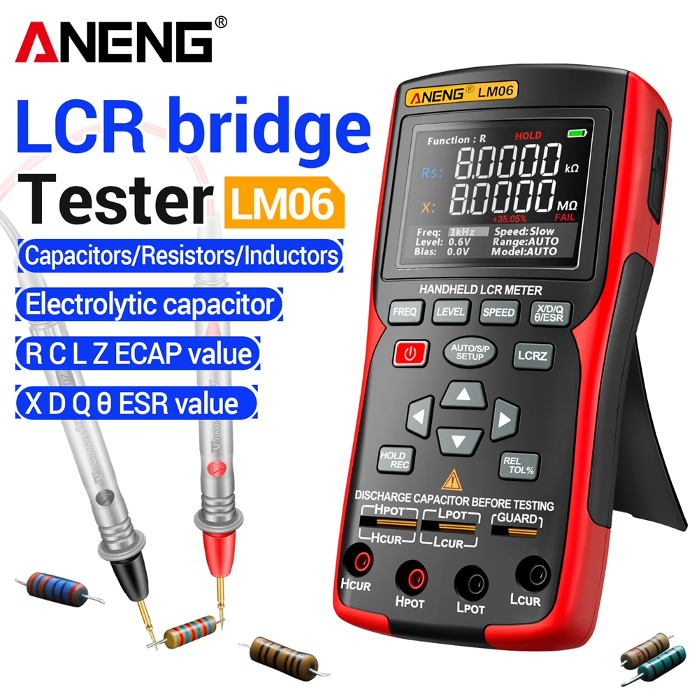 Diy Electronics Workshop - LM06 LCR Bridge Meter Electronic ESR