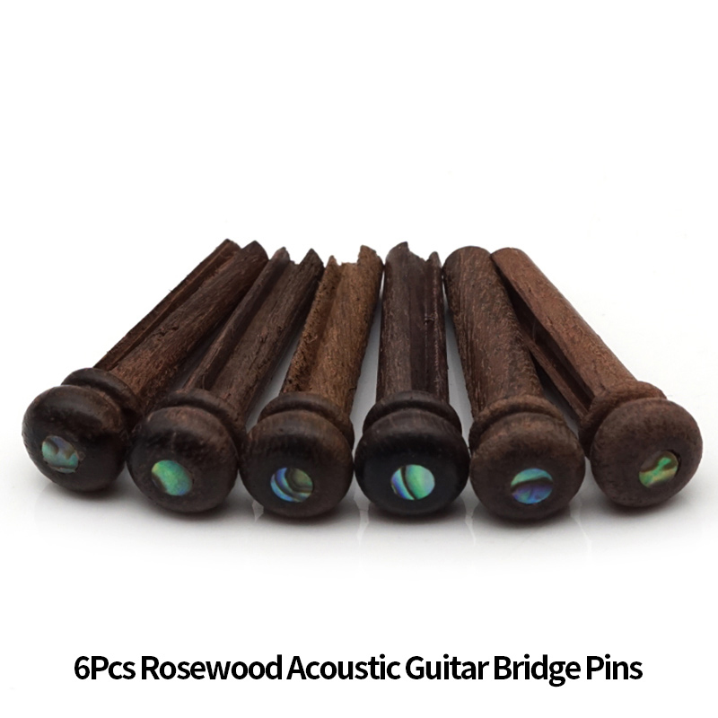 Diy Guitar Electronics - 6Pcs Rosewood Guitar Pins for Acoustic