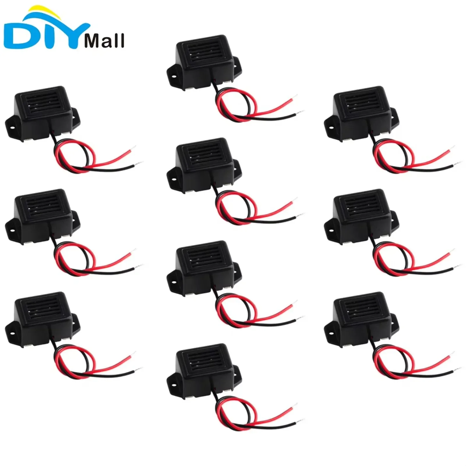 Diy Electronics Project - 10Pcs DC 12V Mini Mechanical Buzzer