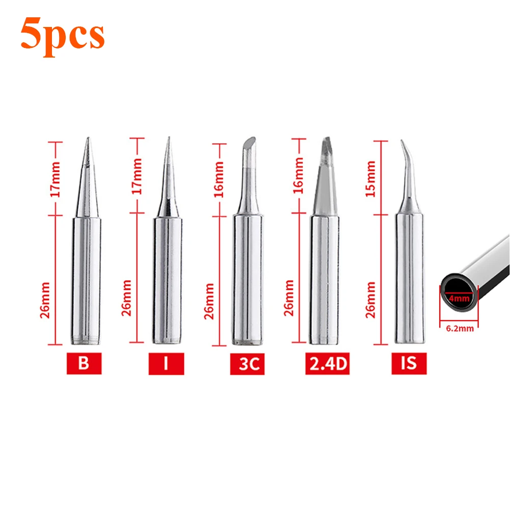 5PCS/10PCS Soldering Iron Tips - đánh giá và giá Diy Motorcycle Electronics