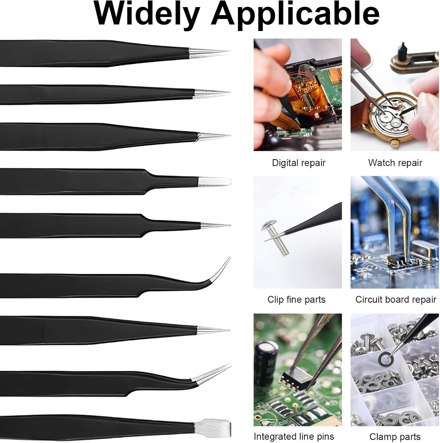 Precision Anti-static Tweezers - đánh giá và giá Soldering Iron Kit