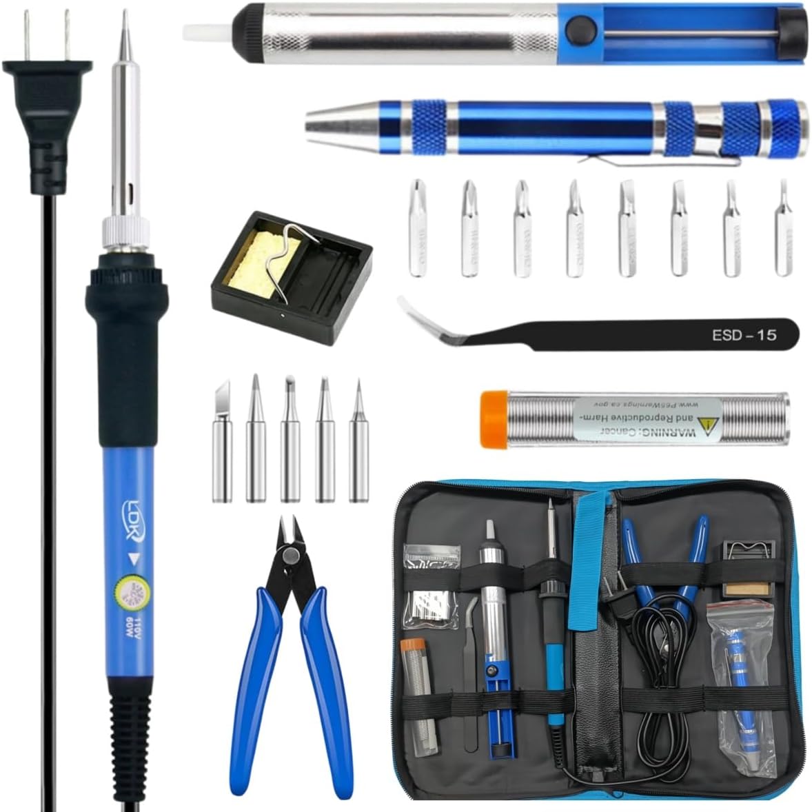 Soldering Iron Kit 60W with Ad - đánh giá và giá Soldering Iron Kit