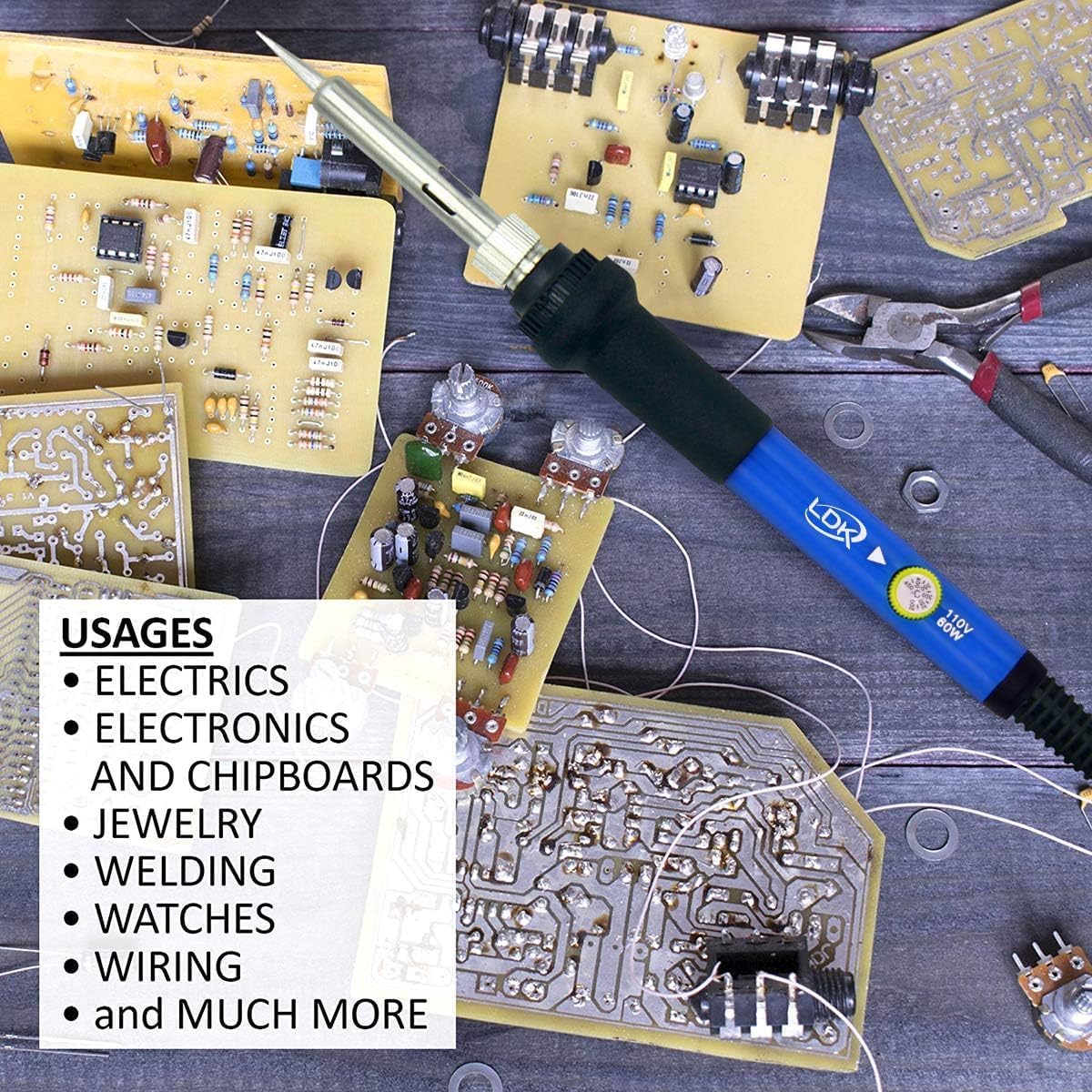 Soldering Iron Kit 60W with Ad - đánh giá và giá Soldering Iron Kit