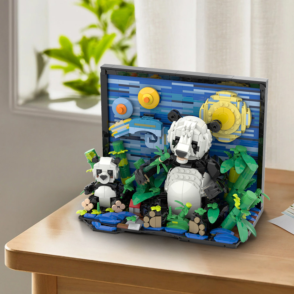 Gobricks MOC VanS Panda Buildi - đánh giá và giá Diy Electronics Art