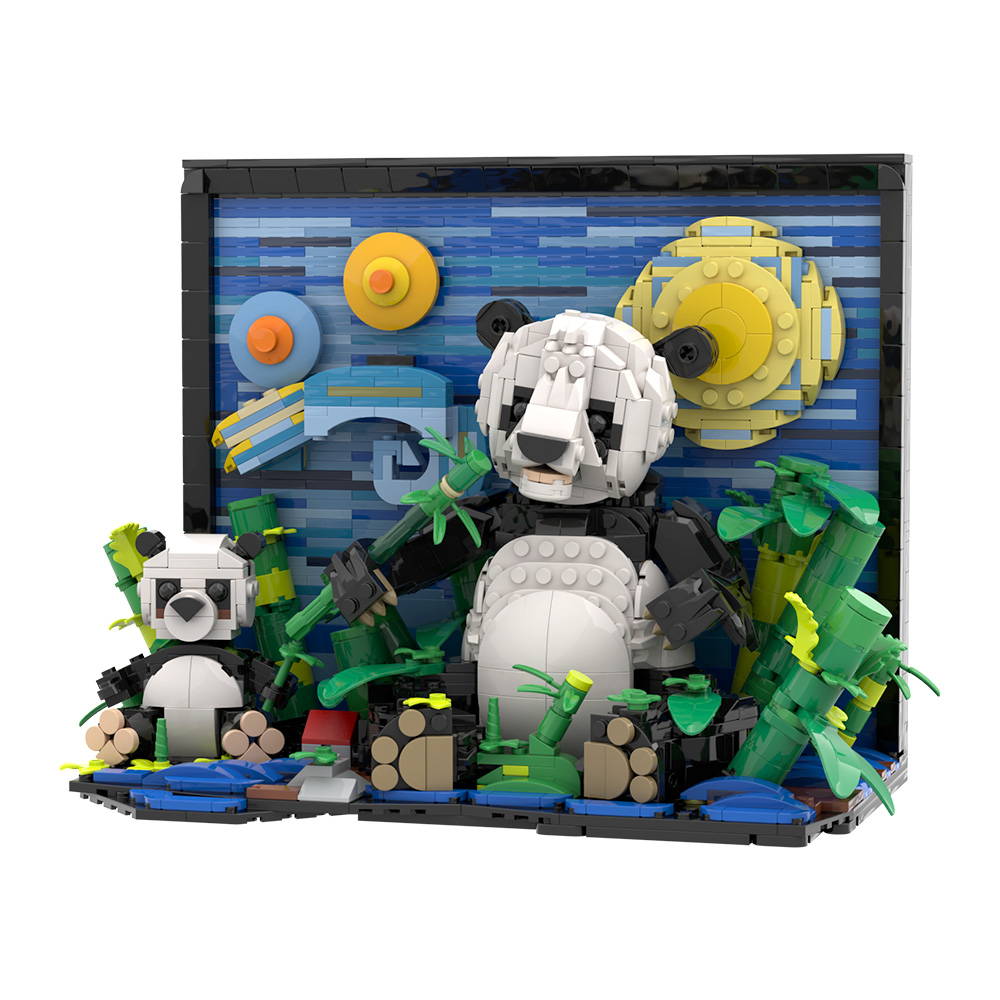 Gobricks MOC VanS Panda Buildi - đánh giá và giá Diy Electronics Art