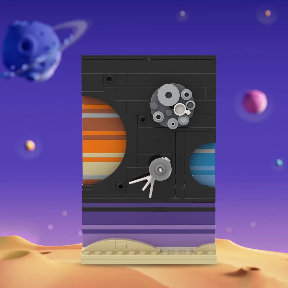 MOC Space Story Postcard Model - đánh giá và giá Diy Electronics Art