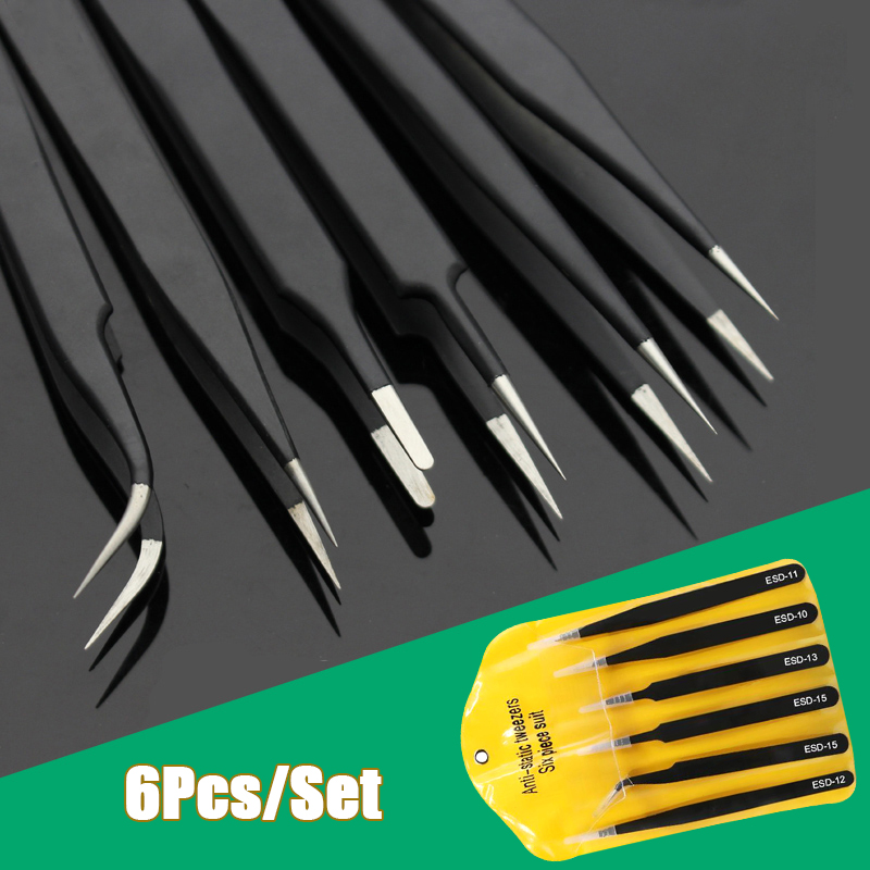 6pcs Precision Long Tweezers S - đánh giá và giá Soldering Iron Kit
