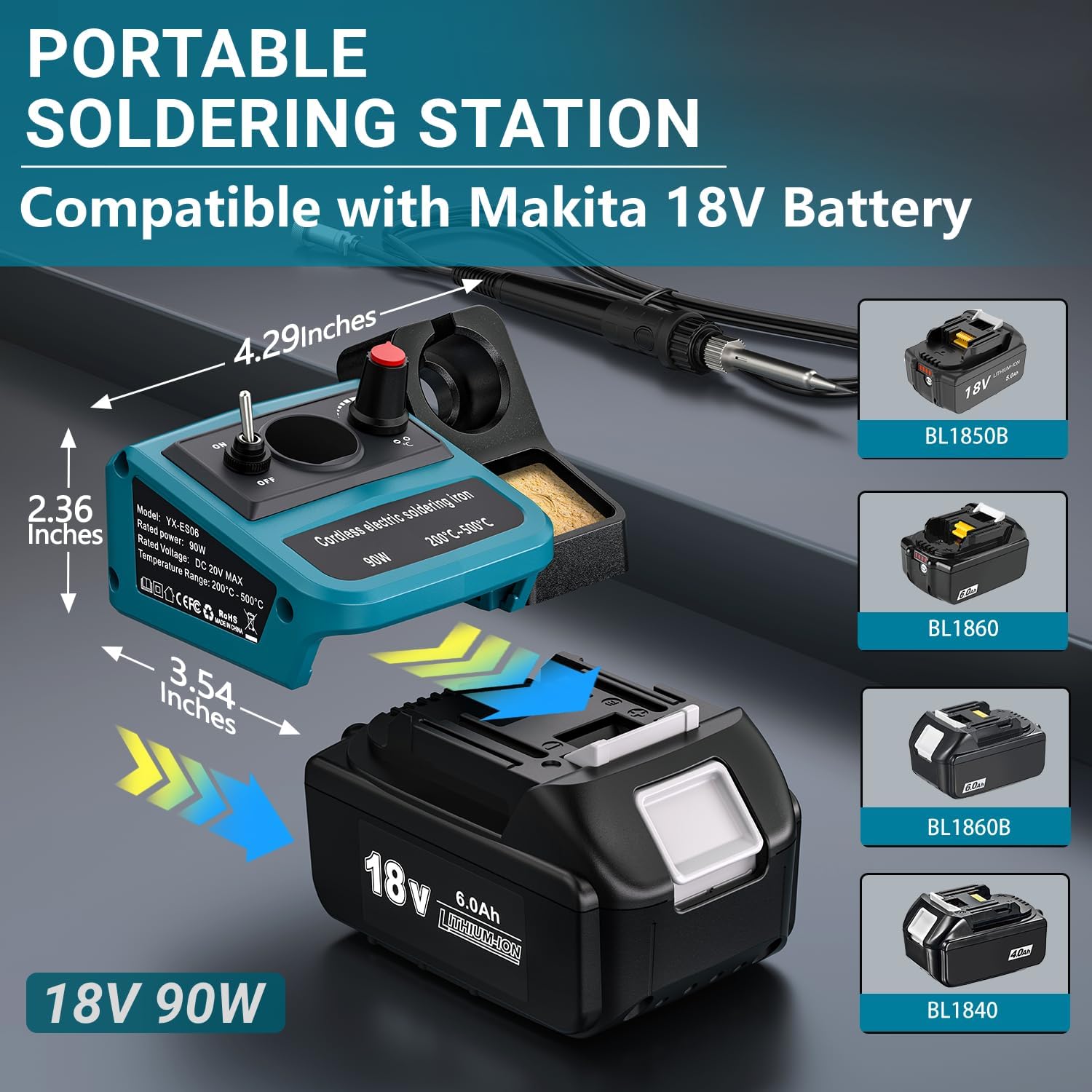 90W LED Digital Cordless Solde - đánh giá và giá Soldering Iron Kit