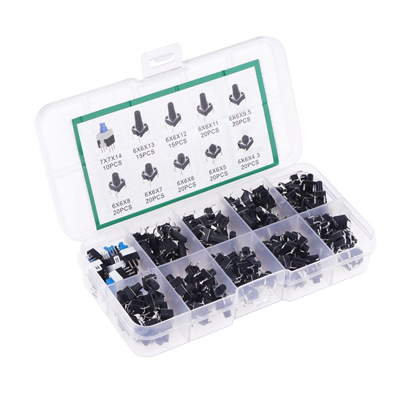 DT17 Tactile Push Button Switc - đánh giá và giá Diy Electronics Components Kit
