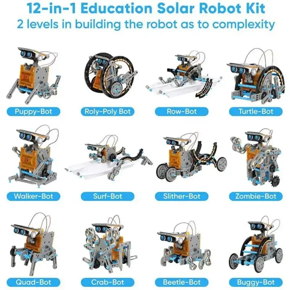 13 in 1 Solar Powered Robot Sc - đánh giá và giá Diy Electronics Components Kit