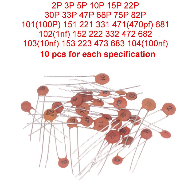 【Y】Assorted Ceramic Capacitor  - đánh giá và giá Diy Electronics Components Kit